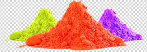 Vibrant Colorful Powder Piles PNG