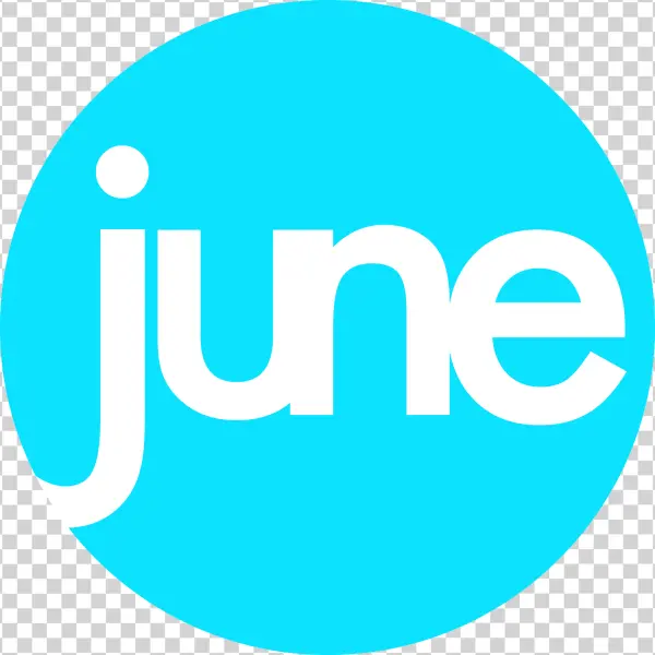 June Logo PNG Transparent Background