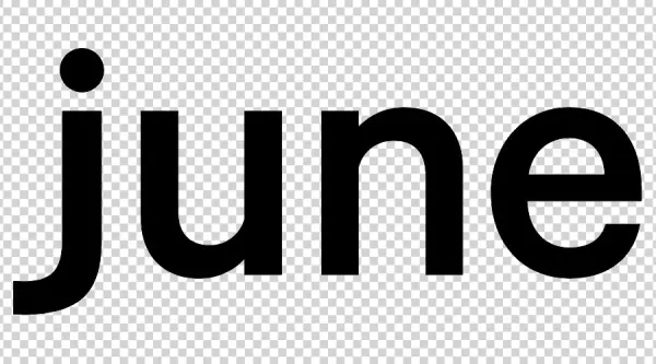 June Logo Transparent PNG