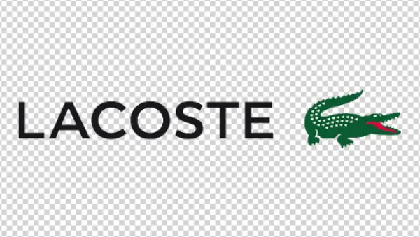 Lacoste Logo and Wordmark PNG Transparent