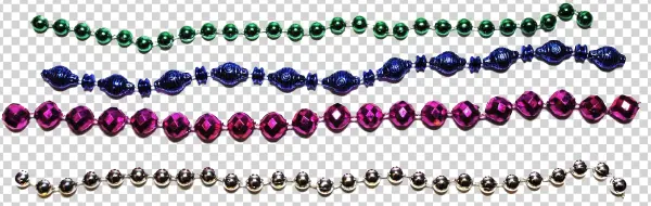 Assorted Colorful Party Beads PNG Transparent Background