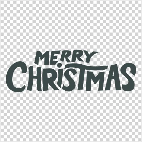 Merry Christmas Text Transparent PNG