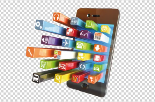 Smartphone App Ecosystem Concept PNG