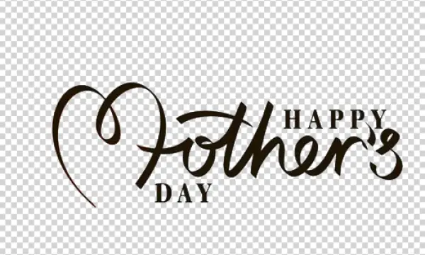 Happy Mother's Day Text with Pink Heart PNG