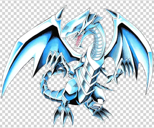 Blue-Eyes White Dragon PNG Transparent Background