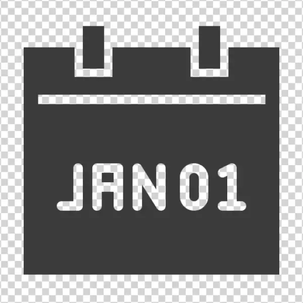 January 1st Calendar Icon PNG Transparent