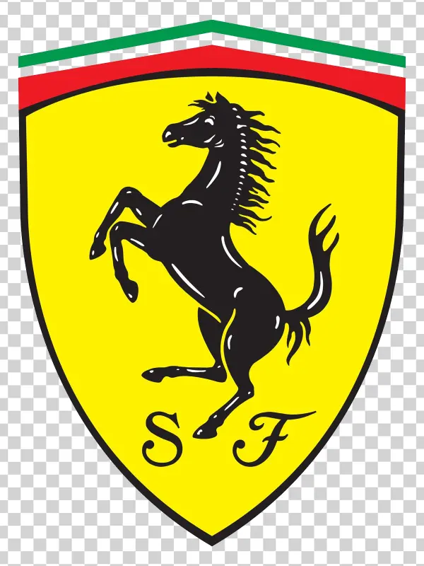 Ferrari Logo PNG Transparent Background