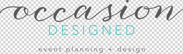 Occasion Designed Logo PNG Transparent Background