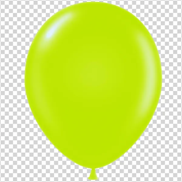 Lime Green Balloon PNG Transparent Background