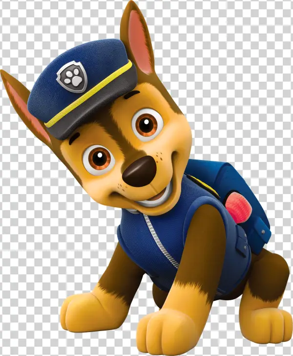 Paw Patrol Chase Police Dog PNG Transparent