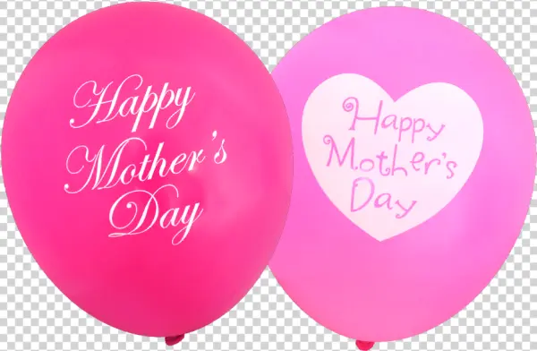 Happy Mother's Day Balloons PNG