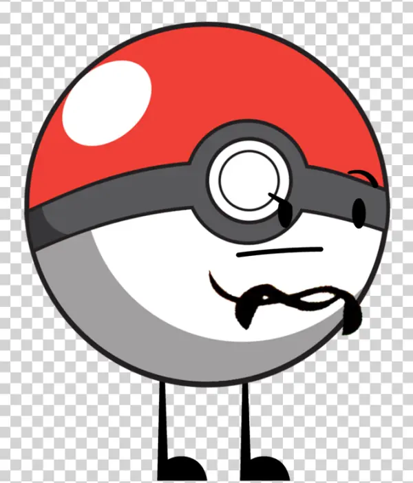 Poké Ball Character PNG Transparent