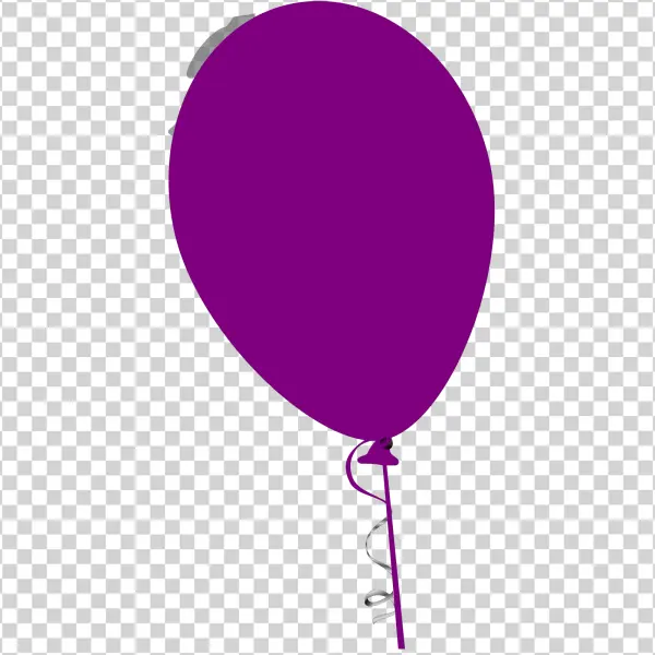 Purple Balloon PNG Transparent Background