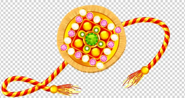 Traditional Rakhi Bracelet PNG Transparent Background