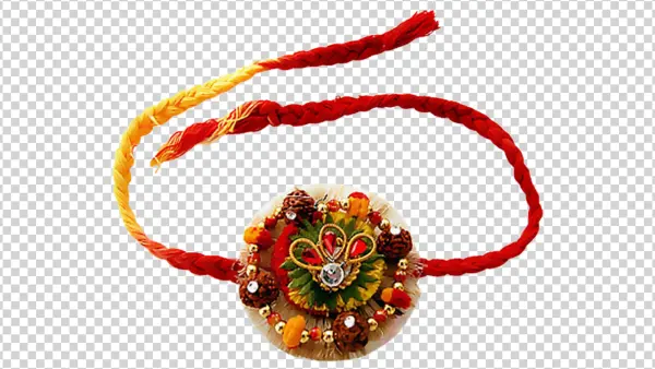 Traditional Indian Rakhi Bracelet PNG Transparent