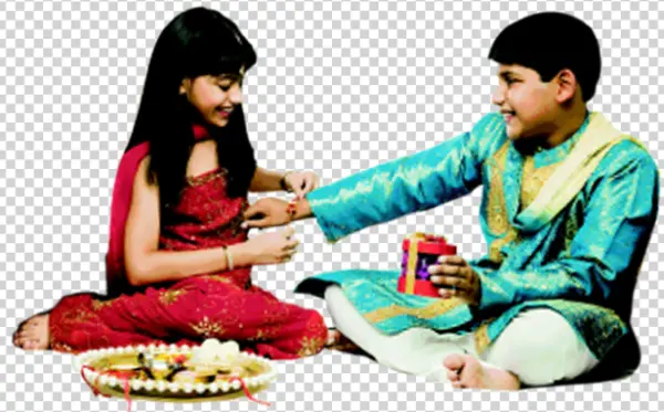 Raksha Bandhan Celebration PNG Transparent Background