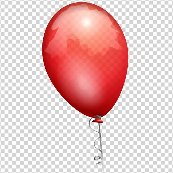 Red Party Balloon PNG Transparent