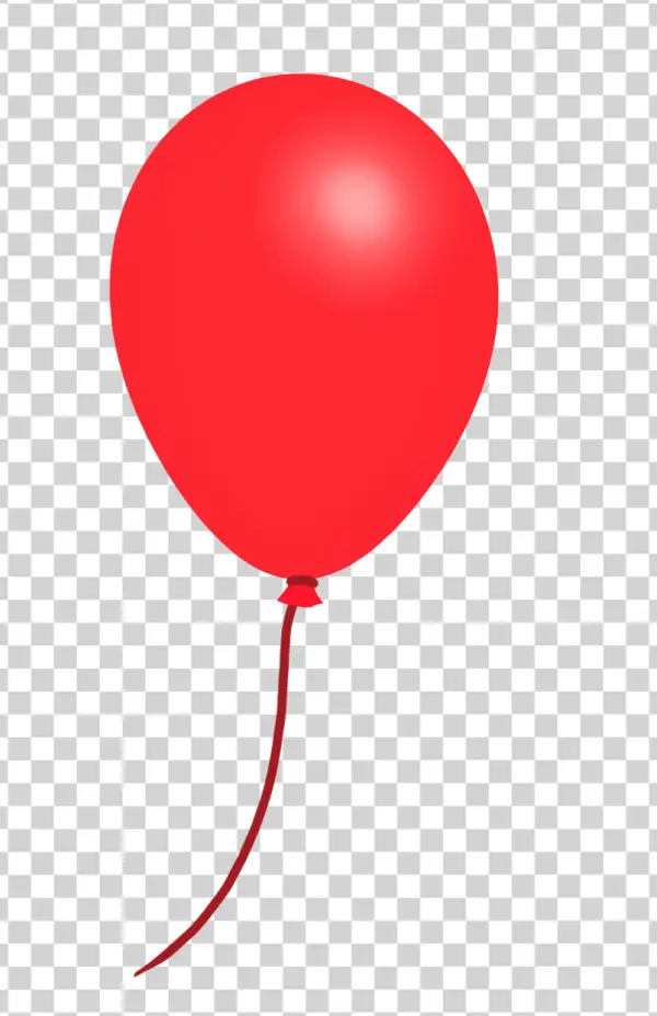 Red Balloon PNG Transparent Background
