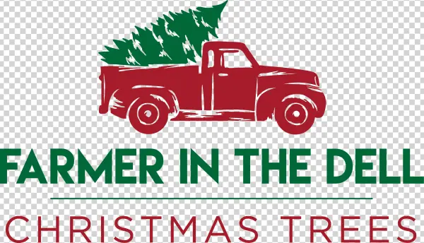 Farmer In The Dell Christmas Trees Logo PNG
