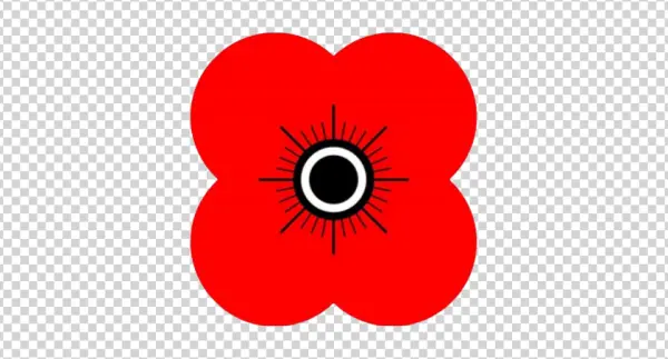 Red Remembrance Poppy Icon PNG Transparent