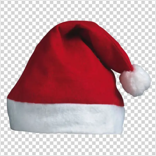 Classic Red Santa Hat PNG Transparent