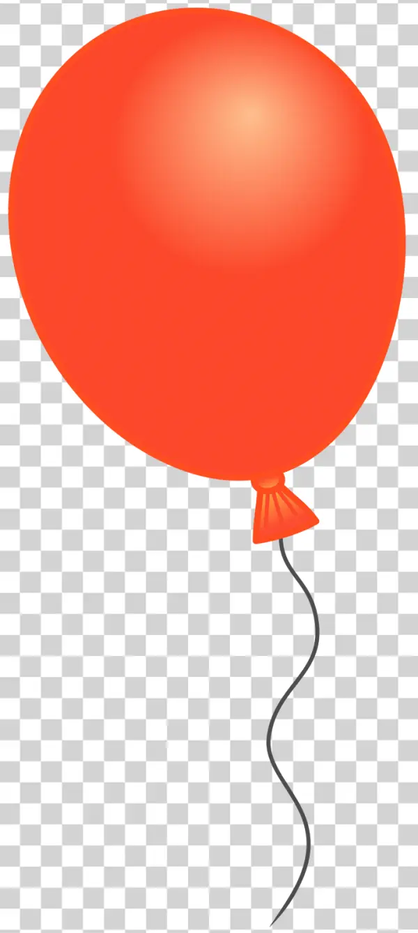 Red Balloon PNG Transparent Background