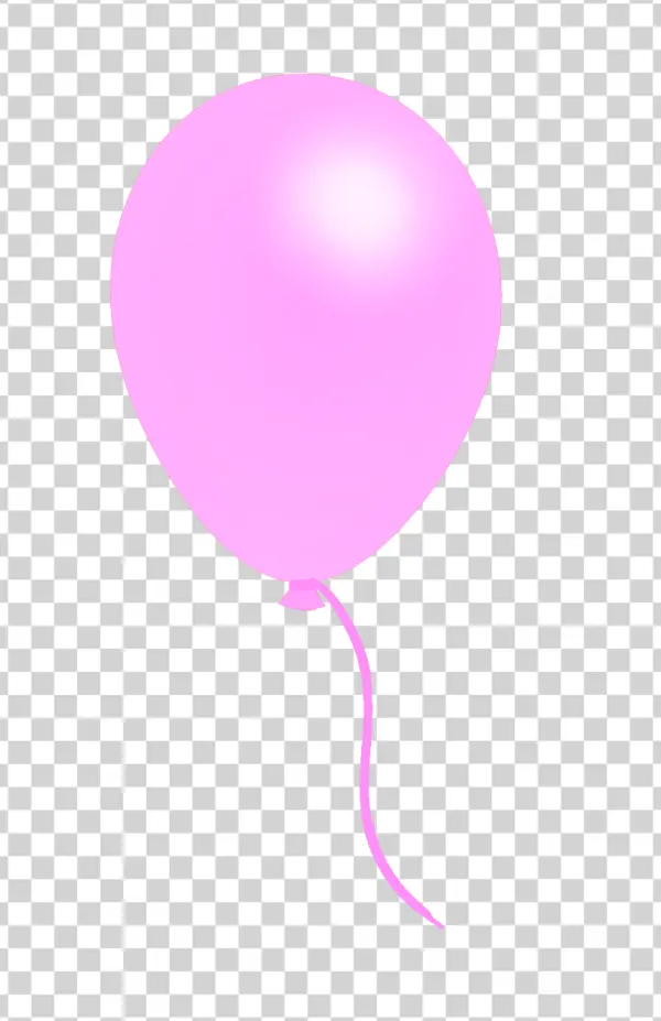Pink Balloon PNG Transparent Background