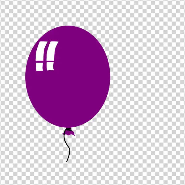 Purple Balloon PNG Transparent Background