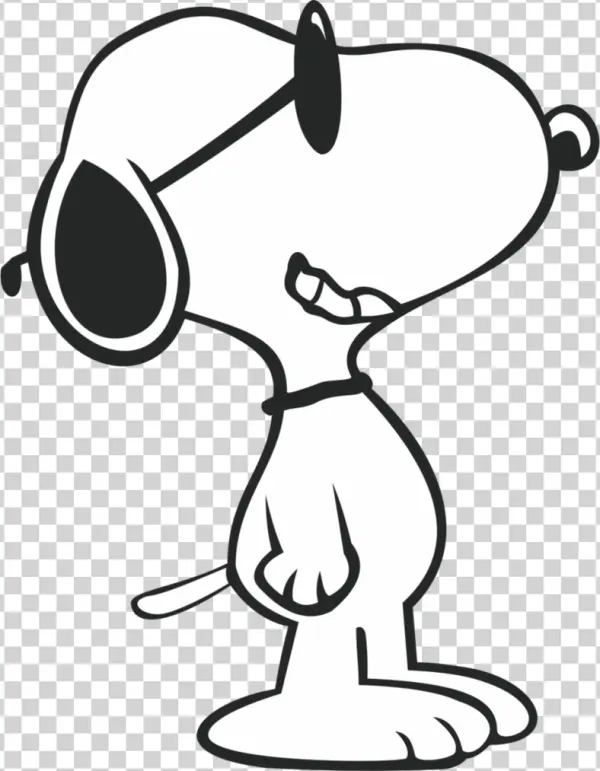 Snoopy Wearing Sunglasses PNG Transparent Background