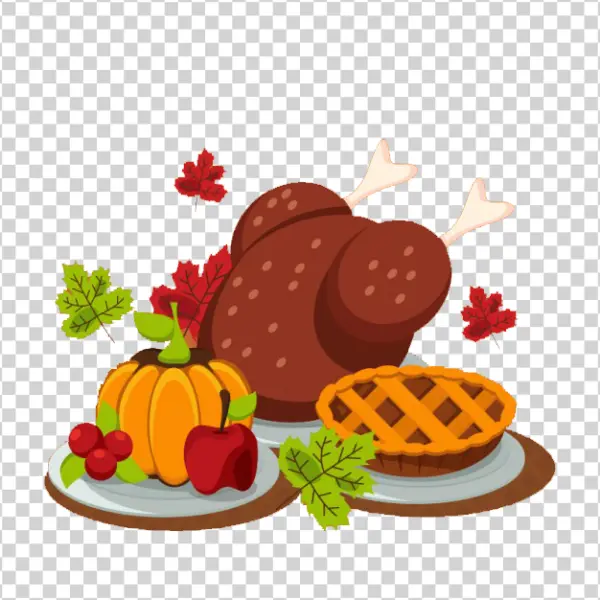 Thanksgiving Feast Celebration PNG Transparent