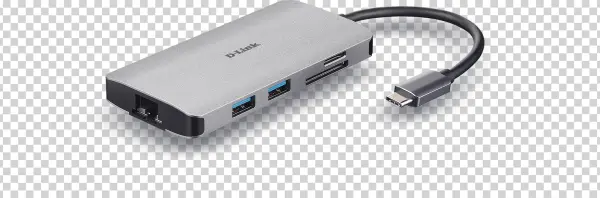 D-Link USB-C Multiport Hub Transparent PNG