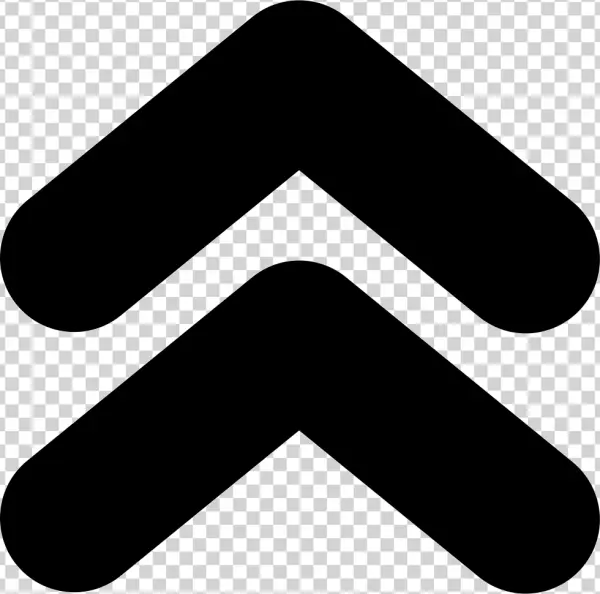Double Up Arrow Icon PNG Transparent Background