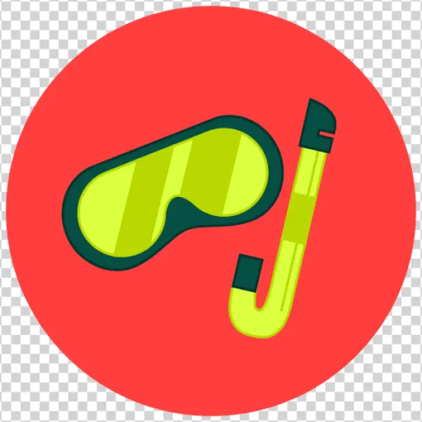 Snorkeling Mask and Snorkel PNG Transparent