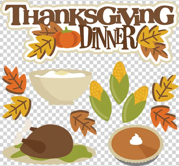 Thanksgiving Dinner Autumn Feast PNG