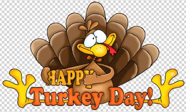 Happy Turkey Day Cartoon PNG