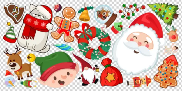 Christmas Holiday Elements Collection PNG