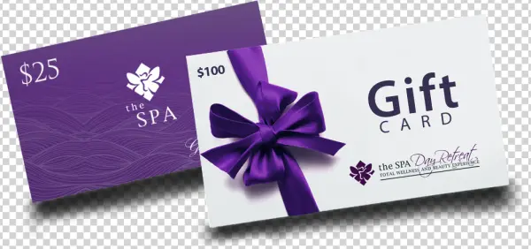 The Spa Gift Cards Transparent Background