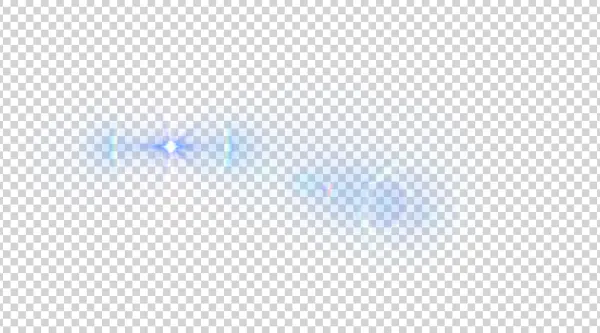 Blue Lens Flare Light Effect PNG