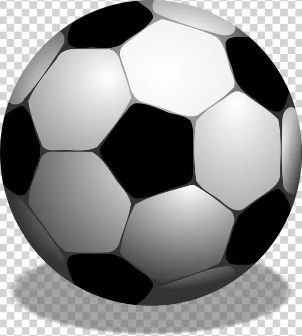 Classic Soccer Ball PNG Transparent Background