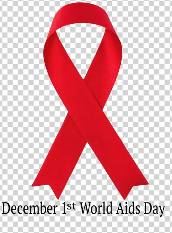 Red Awareness Ribbon PNG Transparent Background