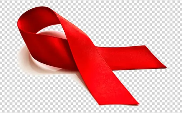 Red Awareness Ribbon PNG Transparent Background