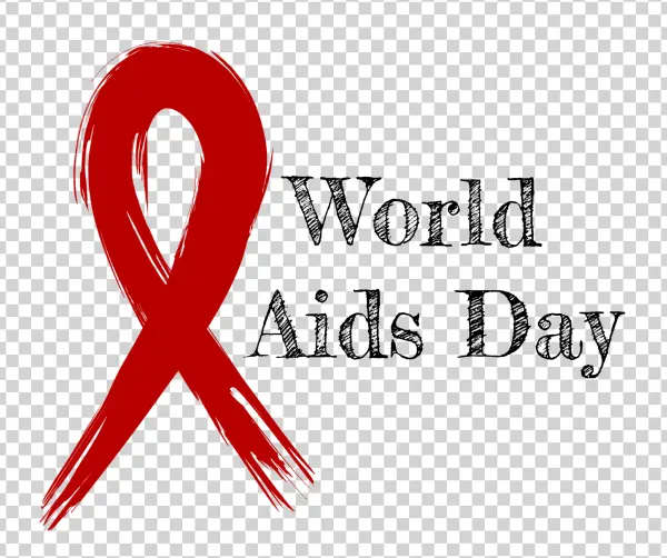 Red Brushstroke Awareness Ribbon PNG