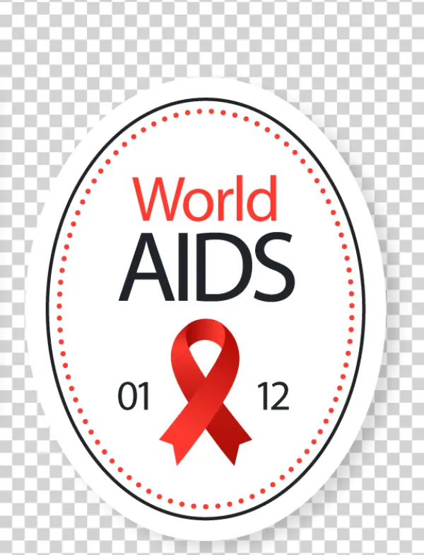 World AIDS Day Sticker PNG Transparent Background