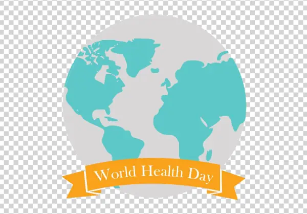 World Health Day Globe Banner PNG Transparent