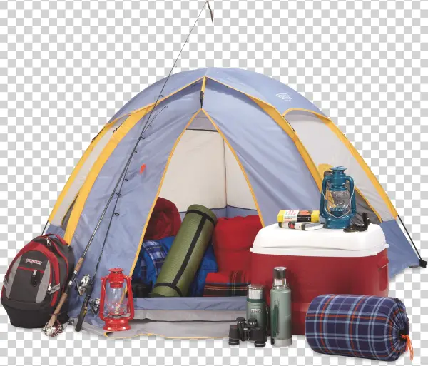 Comprehensive Camping Gear PNG Transparent Background