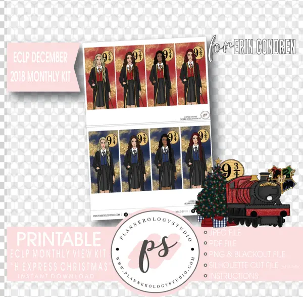 H Express Christmas Planner Kit Transparent PNG