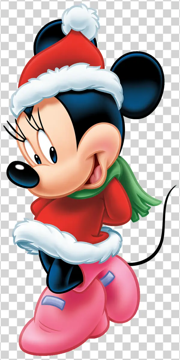 Minnie Mouse Christmas Outfit PNG Transparent Background