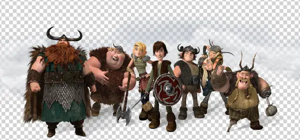 How to Train Your Dragon Main Characters PNG