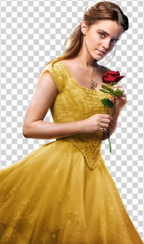 Belle from Beauty and the Beast Yellow Dress PNG
