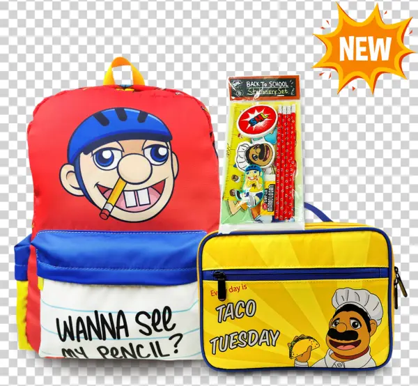 Back to School Supplies Set PNG Transparent Background